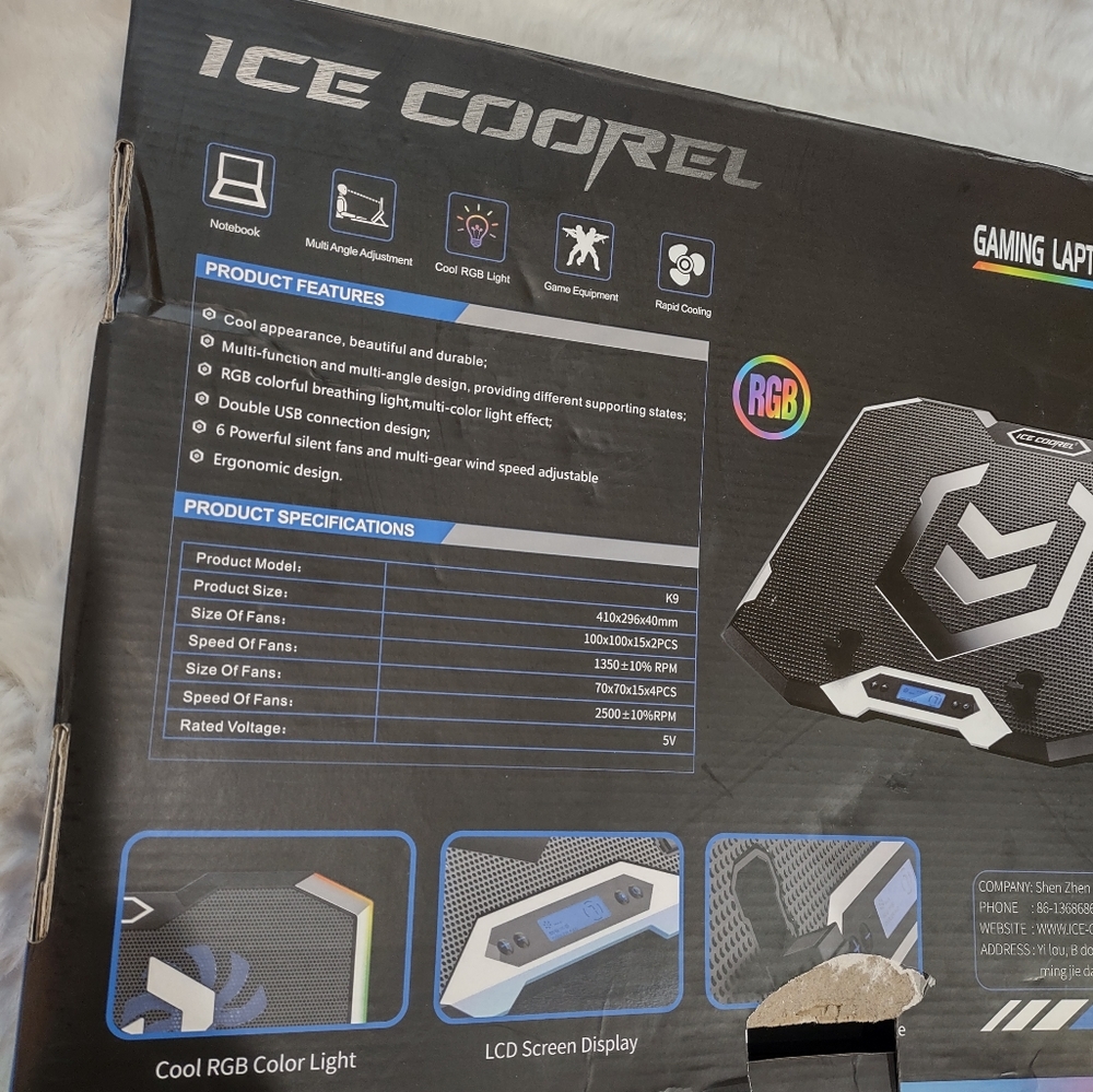 ICE COOREL RGB LAPTOP and PHONE STAND. - Picture 15 of 17
